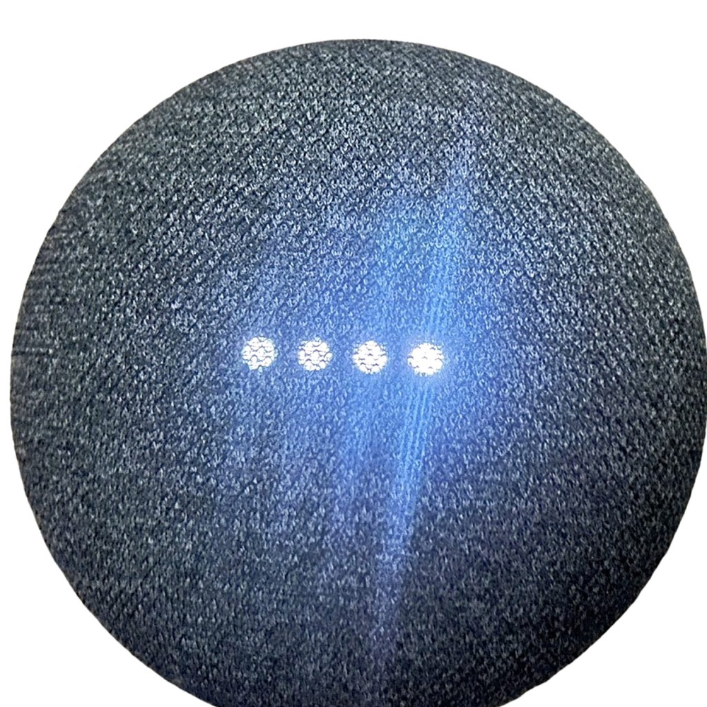 Google Home Mini Charcoal Smart Speaker with Power Adapter - Picture 7 of 7